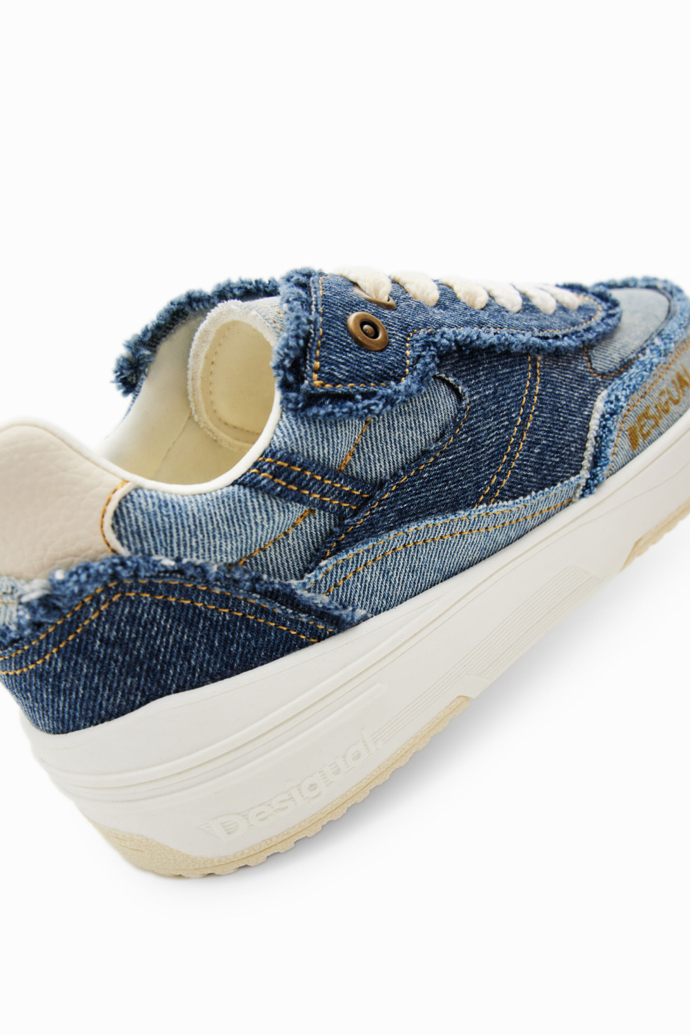 Desigual Retro Patchwork Denim Sneakers