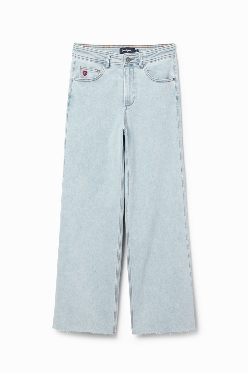 Desigual Denver High Waist Wide Leg Jeans