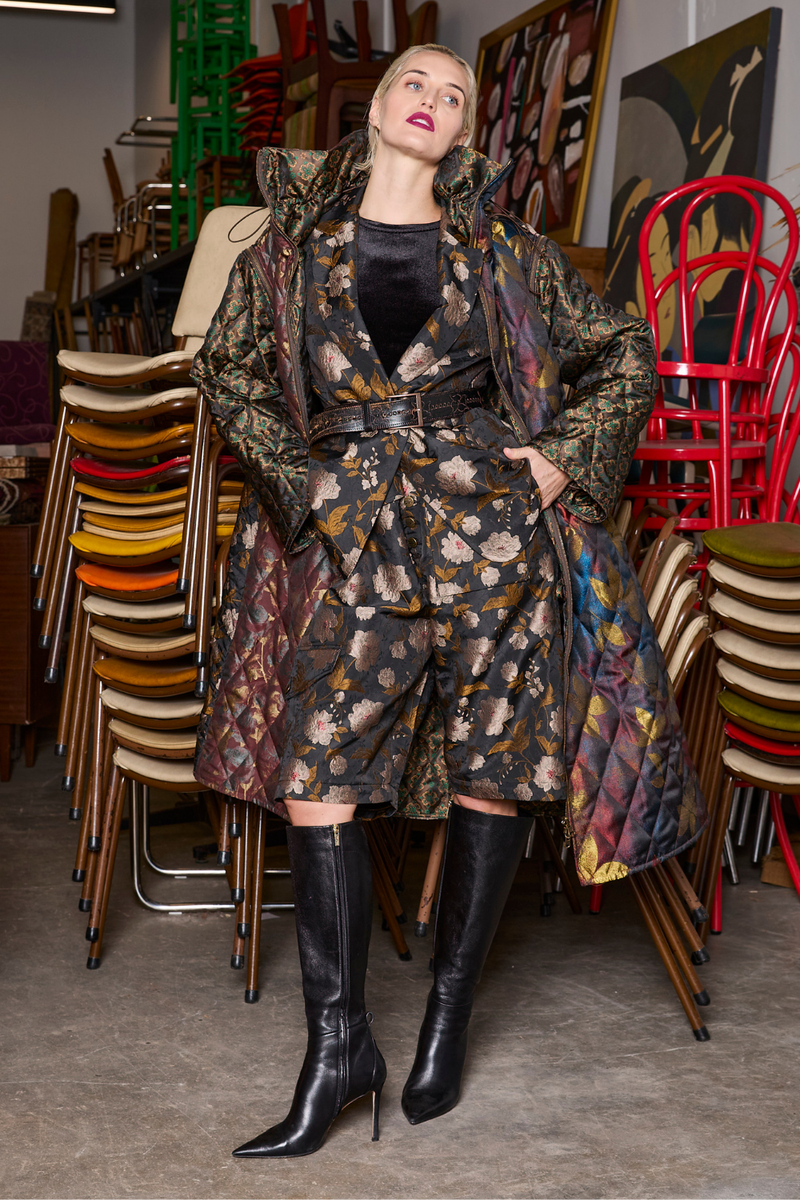 M.A.Dainty Zazzle Jacket Brassy Floral