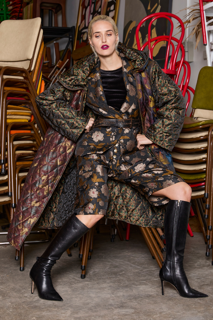 M.A.Dainty Puff Coat Brassy Combo