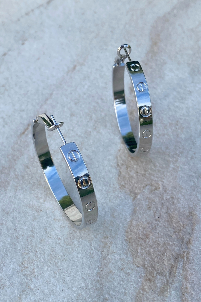 Eynesbury House of Couture Carti Hoops Silver
