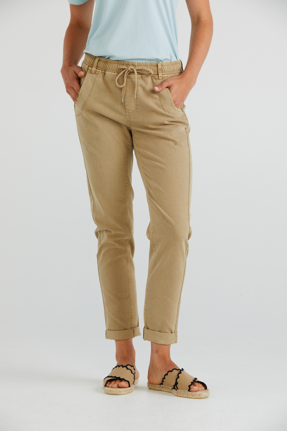 Lania Zane Boyfriend Jeans Camel