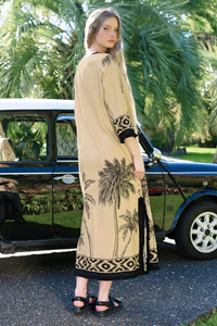 Coop A Palm State Of Mind Dress Tan Pre-Order
