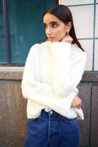 Kinney Abby Boucle Sweater Ivory
