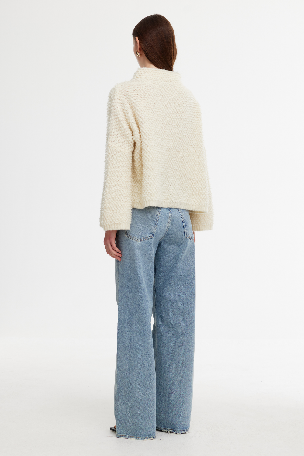 Kinney Abby Boucle Sweater Ivory