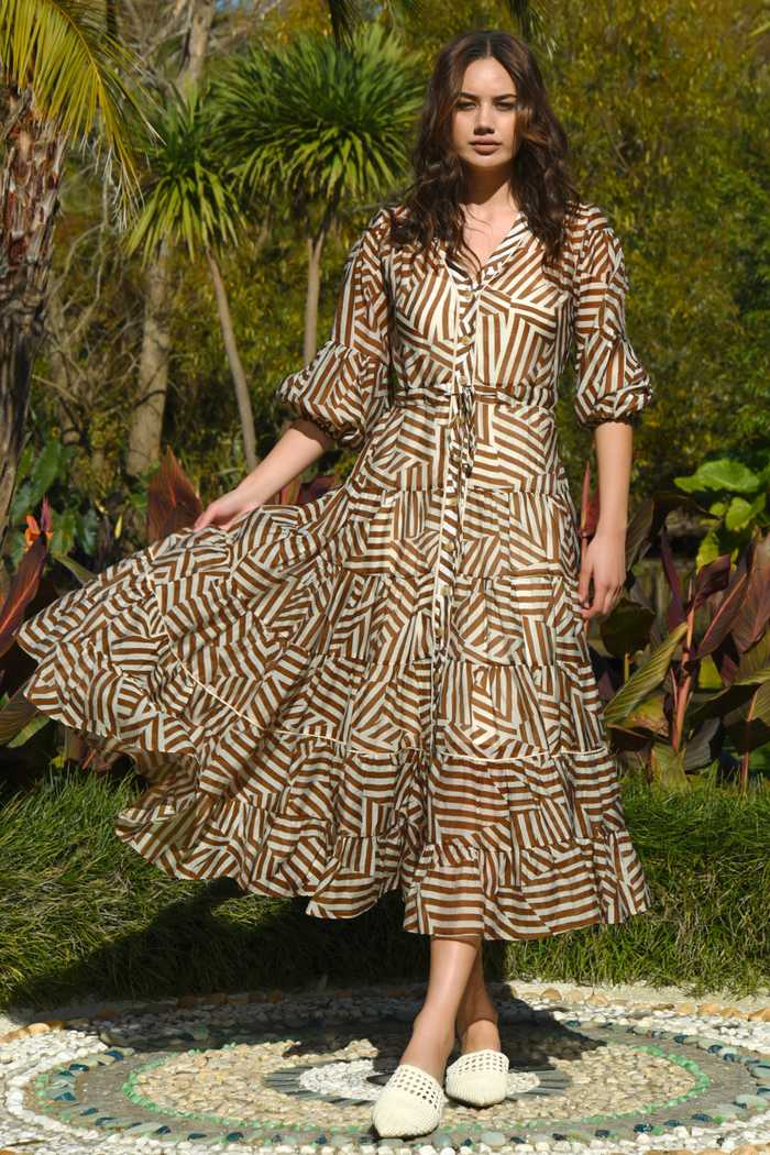 Cooper All Together Now Dress Caramel Kaleidoscope Pre-Order