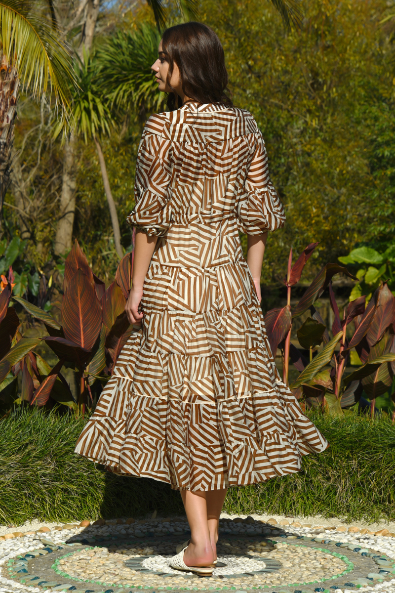 Cooper All Together Now Dress Caramel Kaleidoscope Pre-Order