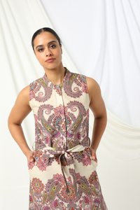 Kachel Amelia Dress Border Paisley
