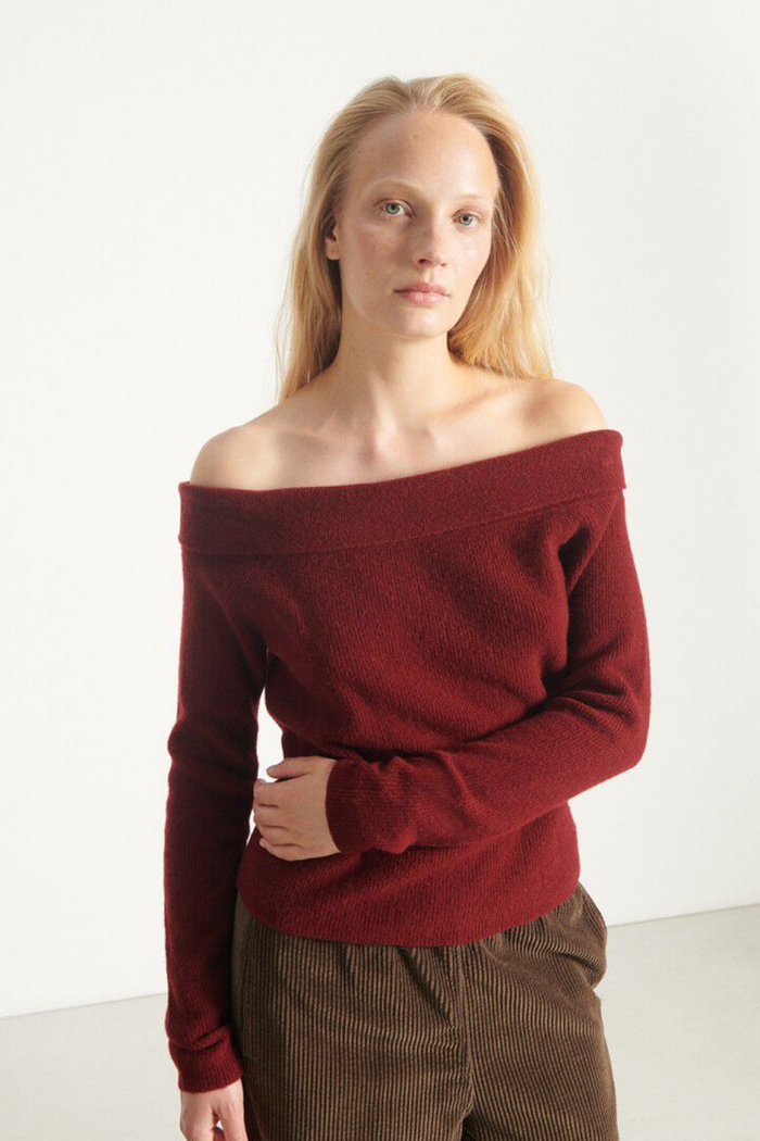 American Vintage Raxow Sweater Cherry