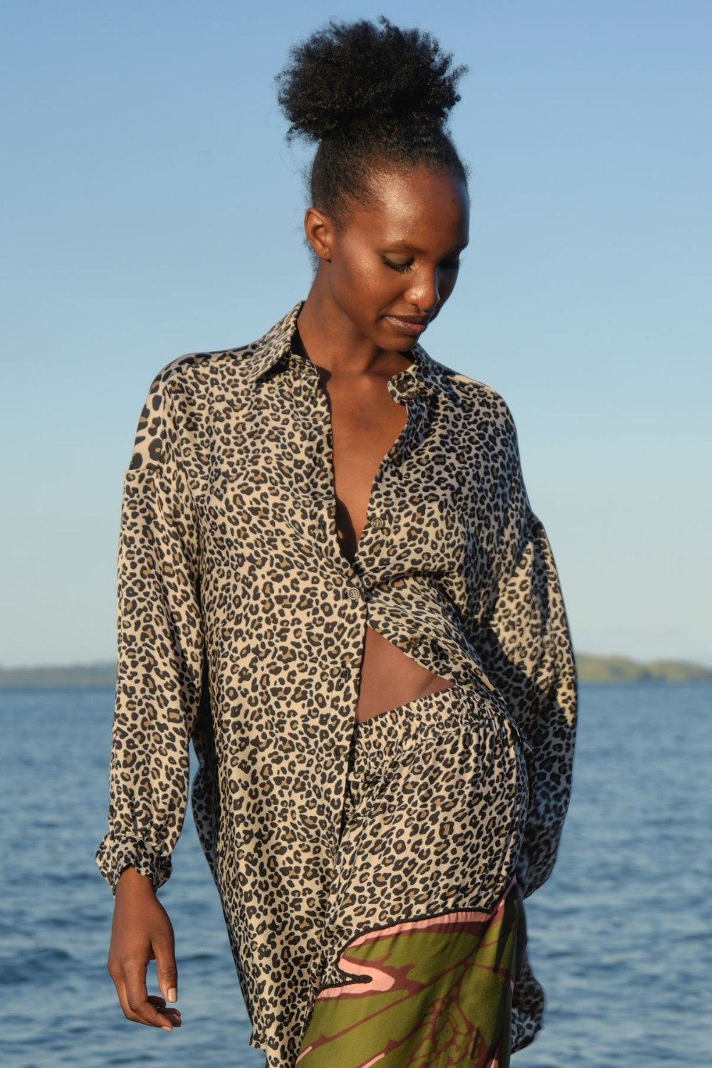 Curate Anything But Ordinary Shirt Leopard Palm Pre-Order