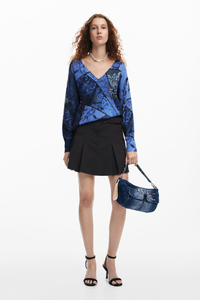 Desigual Arty Print Sweater Marino