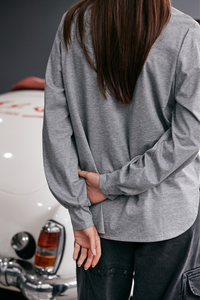 M.A.Dainty Baxter Top Grey Marle