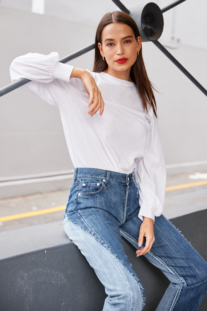 M.A.Dainty Baxter Top White