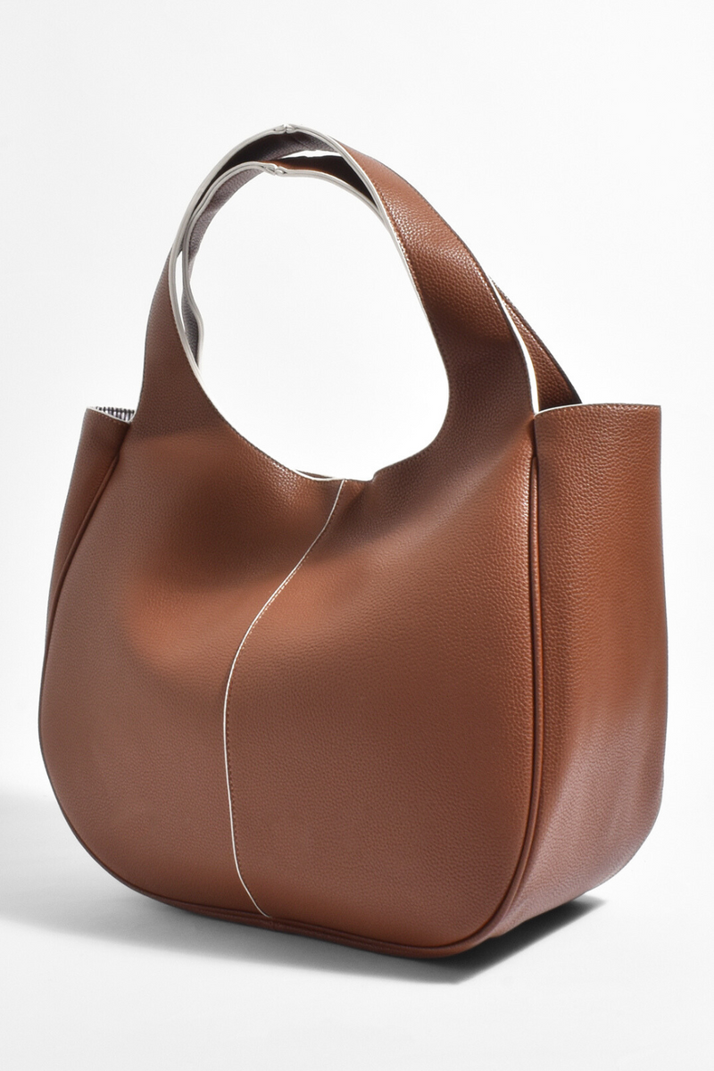 Adorne Beatrice Tote Bag Tan