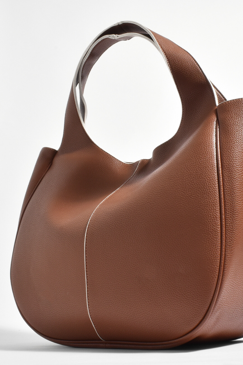 Adorne Beatrice Tote Bag Tan