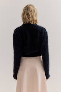 World of Nomads Bella Cashmere Cardigan Black