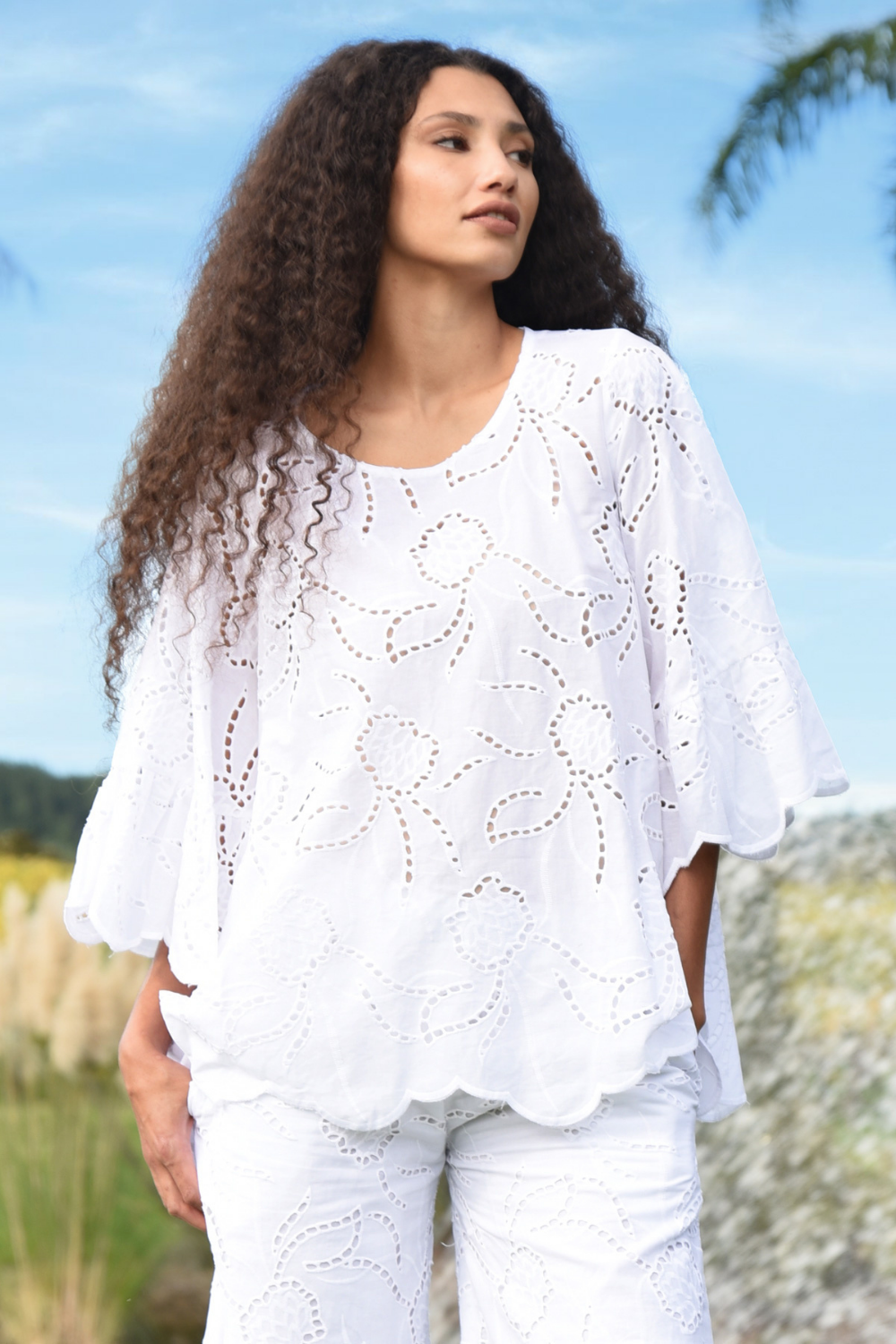 Curate Border Control Top White