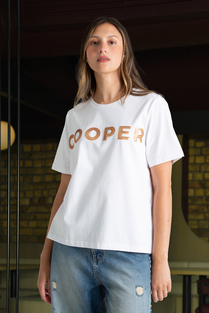 Cooper Par-Tee The Night Away T-Shirt White Gold