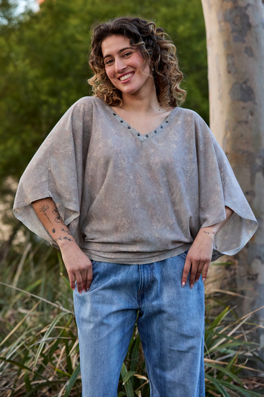 Circular by M.A.Dainty Calyx Top Soft Garden