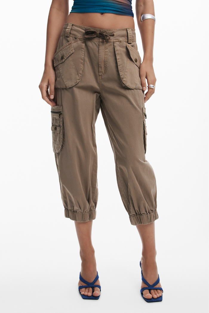 Desigual Cargo Capri Pants