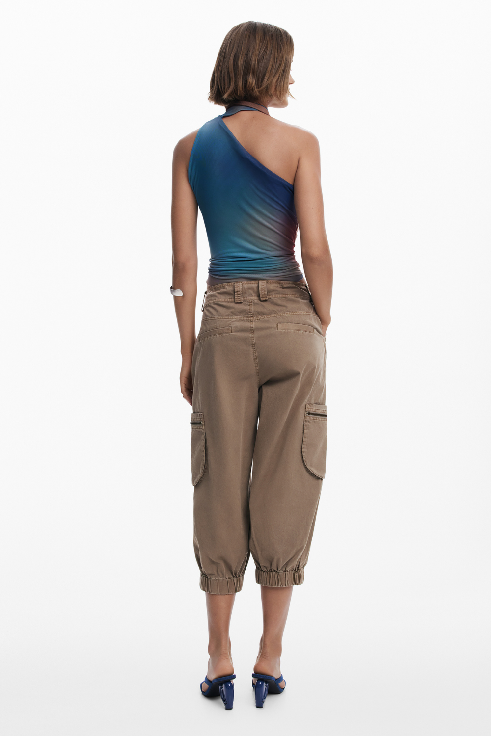 Desigual Cargo Capri Pants