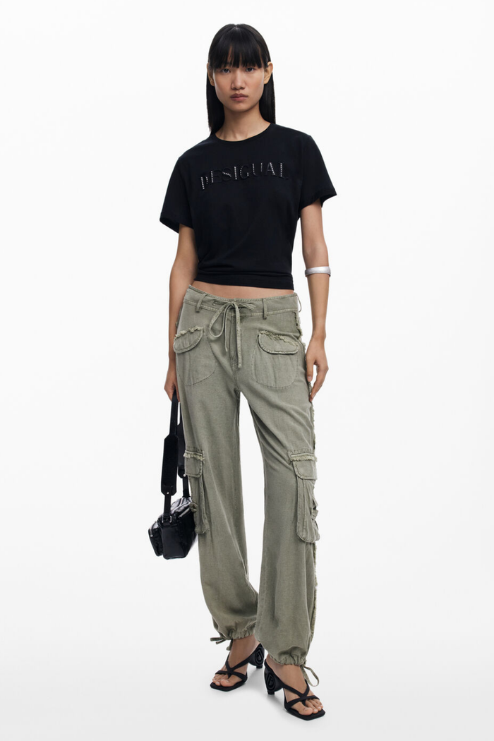 Desigual Cargo Pants Khaki