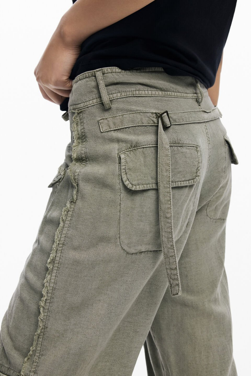 Desigual Cargo Pants Khaki