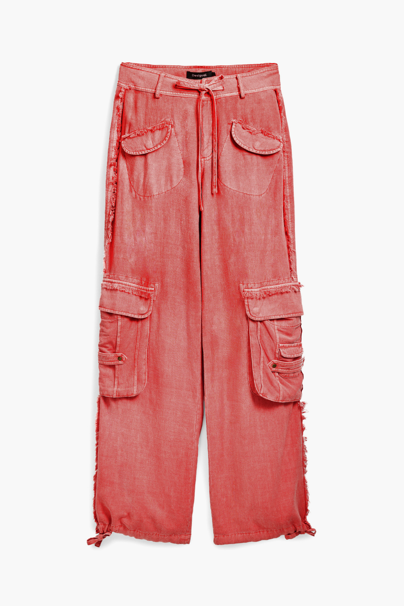 Desigual Cargo Pants Pink