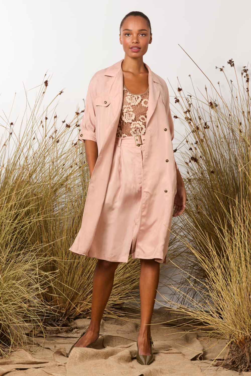 M.A.Dainty Cassie Skirt Rose