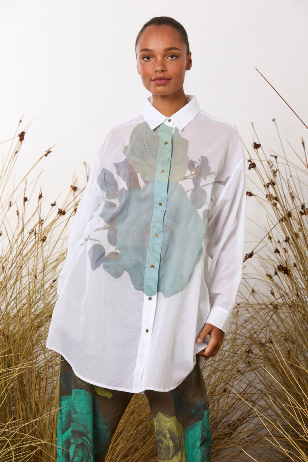 M.A.Dainty Cats Meow Shirt White