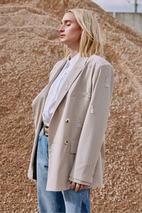 M.A.Dainty Chandelier Jacket Cream Stripe