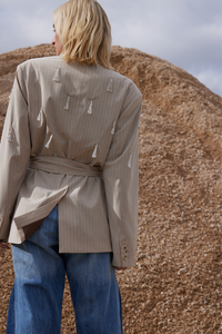 M.A.Dainty Chandelier Jacket Cream Stripe