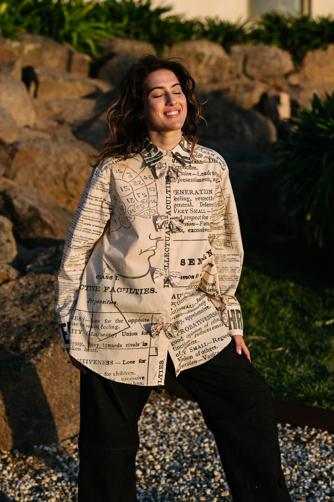 Circular by Maud Alice Dainty Notebook Shirt Phrenology