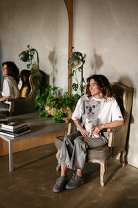 Circular by Maud Alice Dainty Gaude Pants White Dog Pre-Order