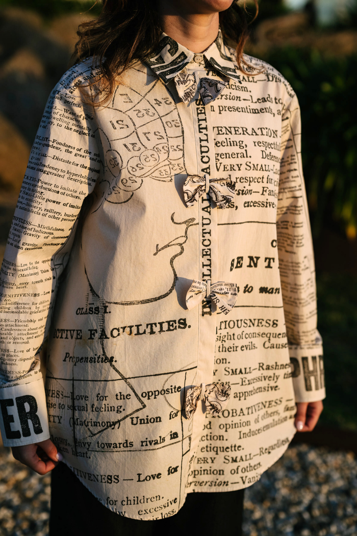 Circular by Maud Alice Dainty Notebook Shirt Phrenology