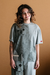 Circular by Maud Alice Dainty Patch T-Shirt White Dog Grey Pre-Order