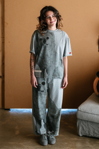 Circular by Maud Alice Dainty Patch T-Shirt White Dog Grey Pre-Order