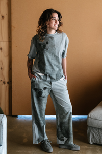 Circular by Maud Alice Dainty Patch T-Shirt White Dog Grey Pre-Order