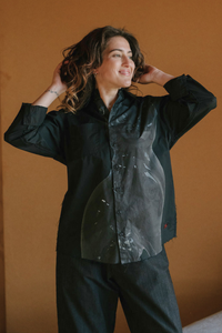 Circular by Maud Alice Dainty Sap Shirt Black Cat Pre-Order