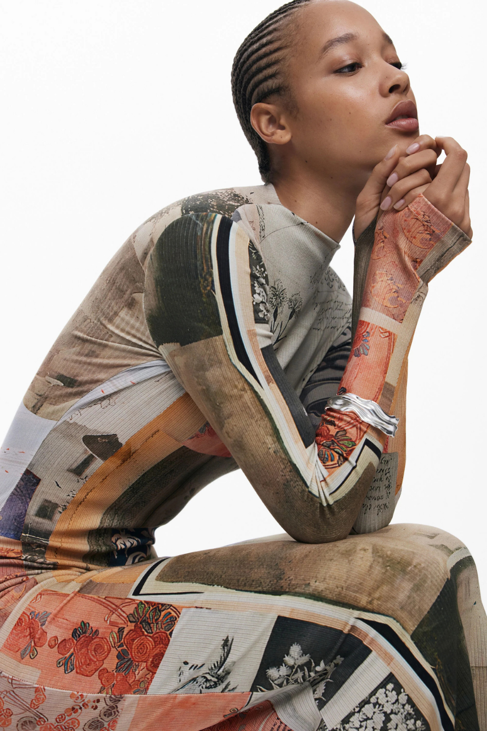 Desigual Collage Fitted Dress Pre-Order