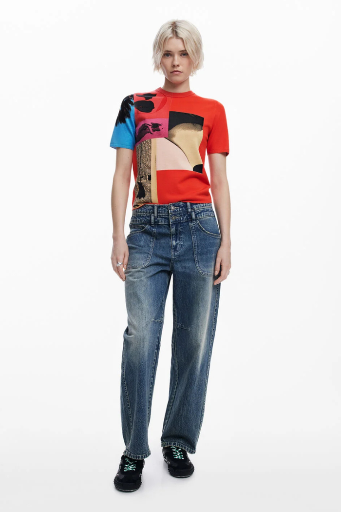Desigual Collage Print T-Shirt By M. Christian Lacroix