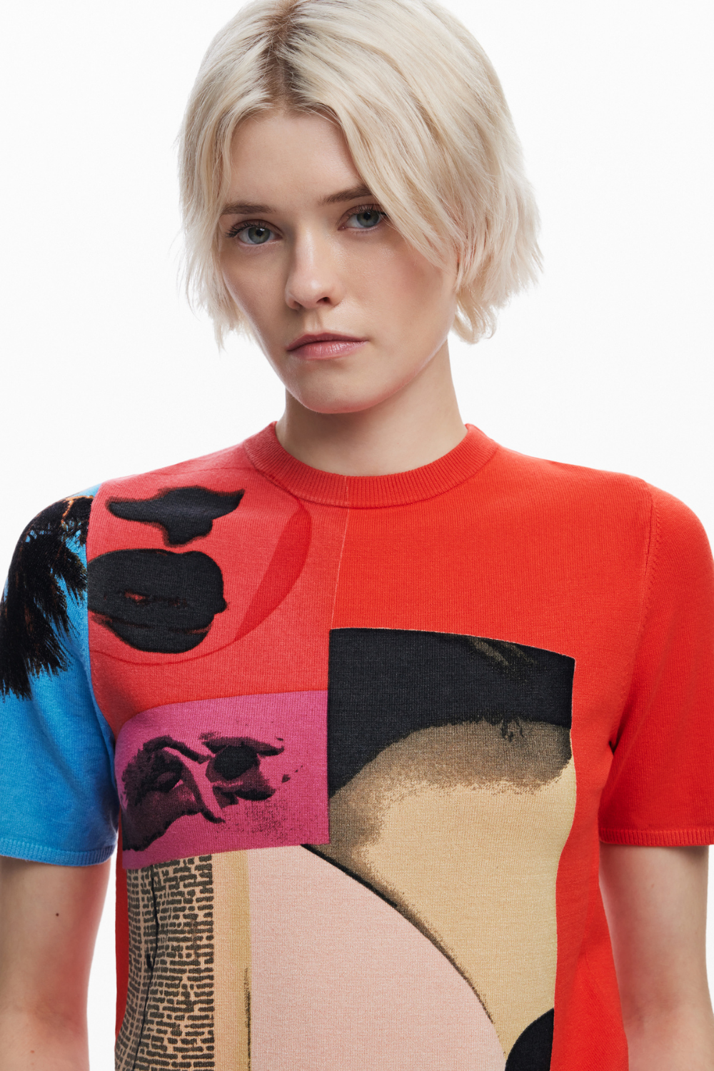 Desigual Collage Print T-Shirt By M. Christian Lacroix