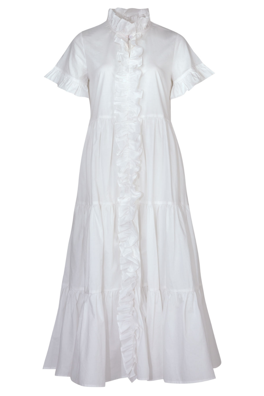 Coop Frillaxed Dress White Pre-Order