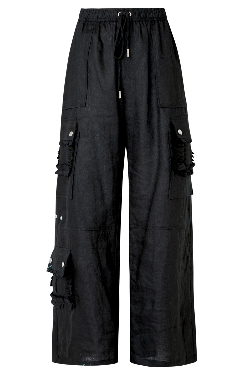 Coop Linen on the Edge Pants Black Pre-Order