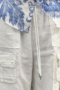 Coop Linen on the Edge Pants White Pre-Order