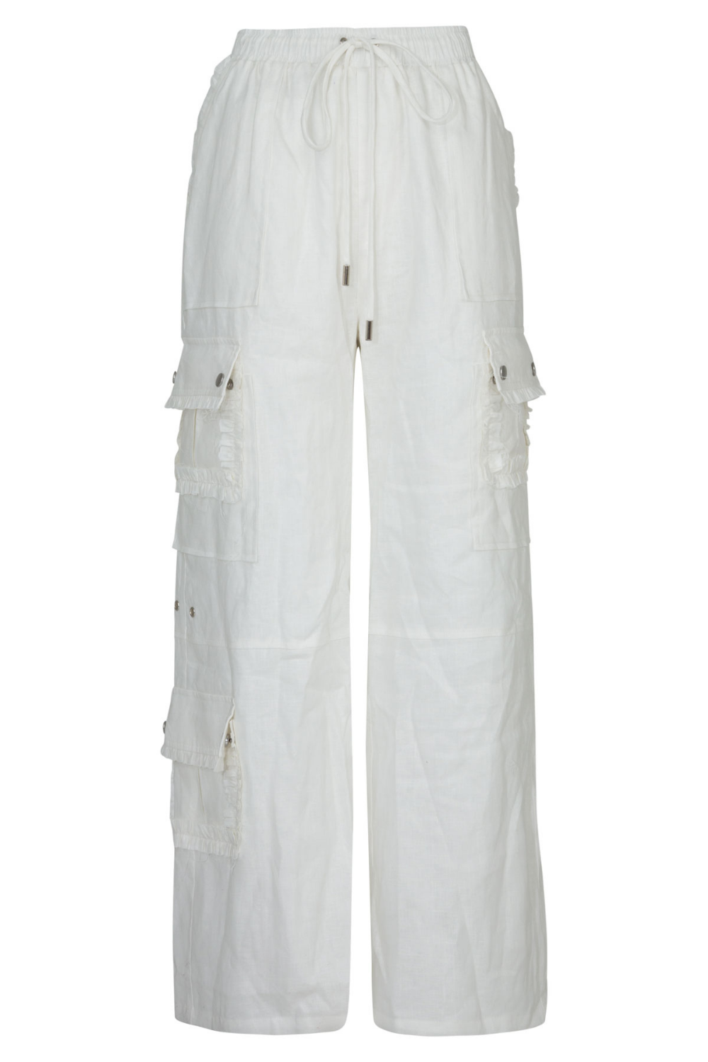 Coop Linen on the Edge Pants White Pre-Order
