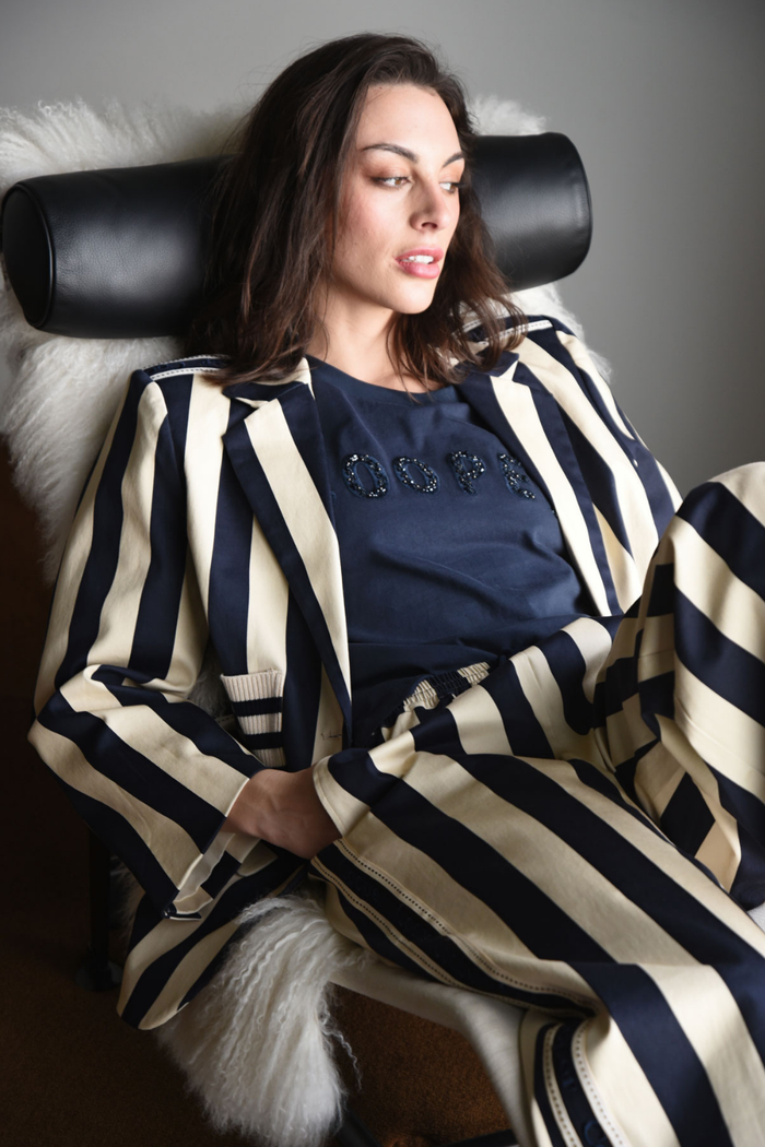 Cooper Club Navy Stripe Jacket Pre-Order