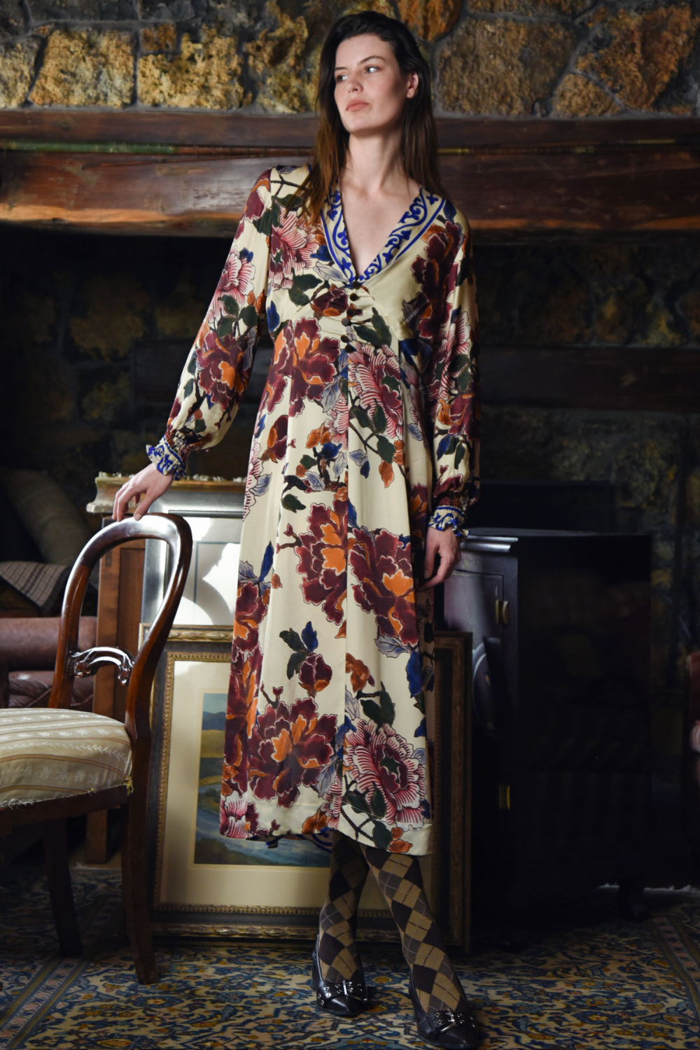 Cooper V is for Victory Dress Multi Floral Pre-Order