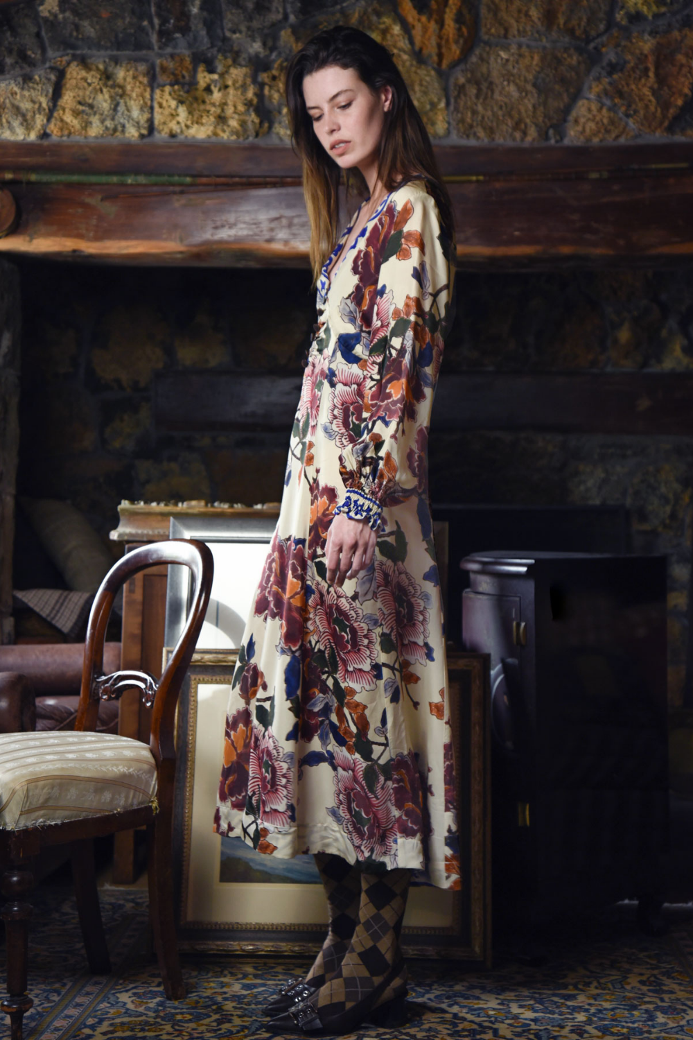Cooper V is for Victory Dress Multi Floral Pre-Order