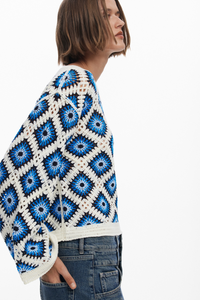 Desigual Crochet Sweater Multi